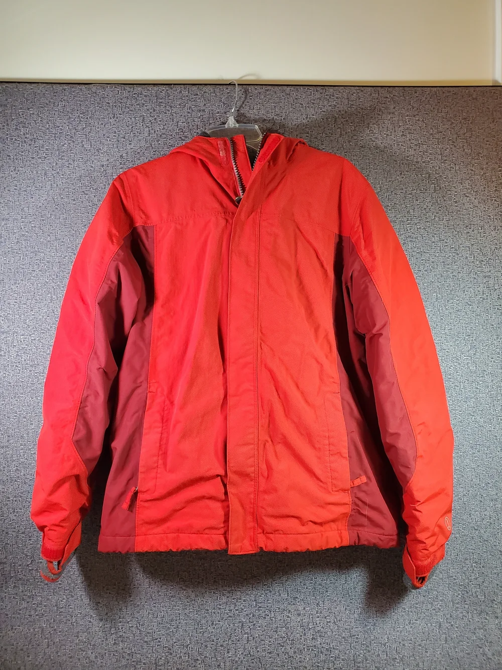 Lands' End Boys Squall Hooded Winter Coat Red/Orange XL 18/20 Waterproof